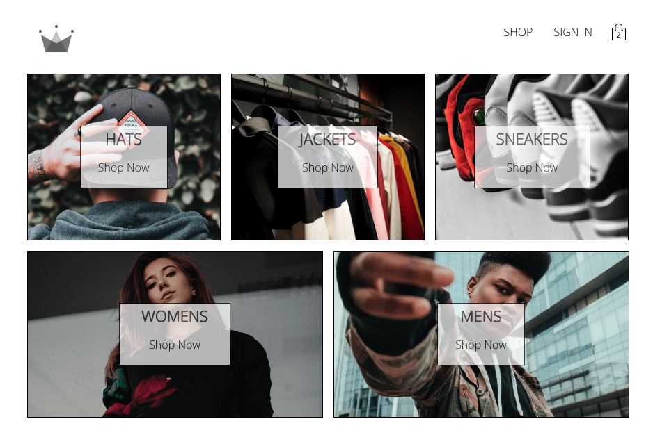 E-Commerce store for clothing